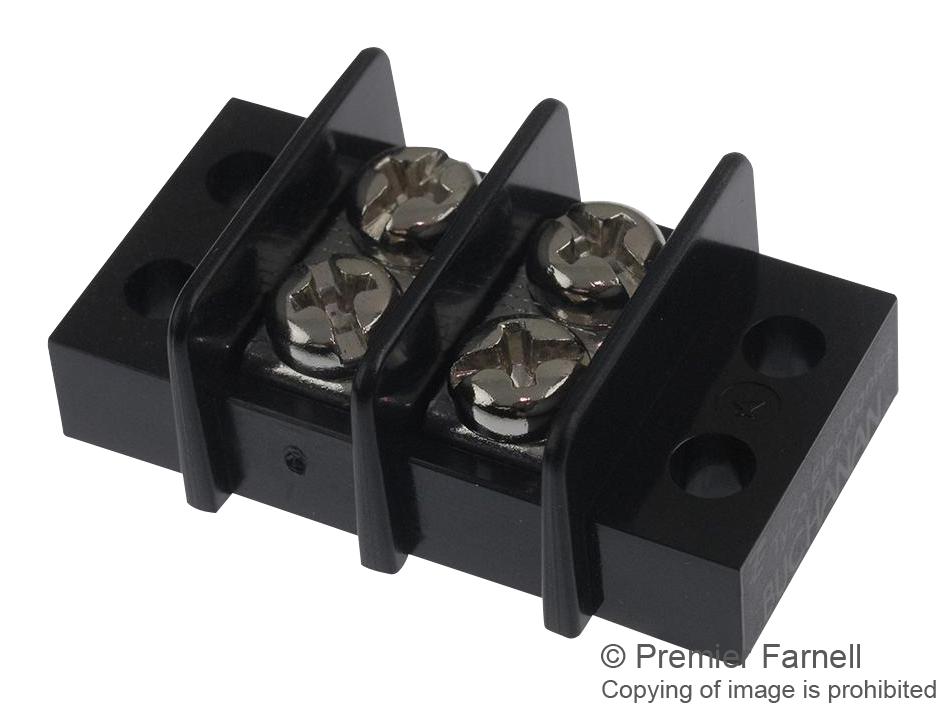 Thermodata TC 44 18 02 2 Pole Screw to Screw Terminal Block