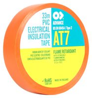 Advance Tapes At7 Orange 33M X 19Mm Electrical Insultape, Pvc, 33M X 19Mm