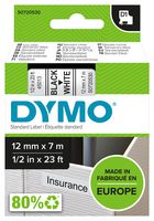 Dymo 45013 Tape, Black/white, 12Mm, S0721210