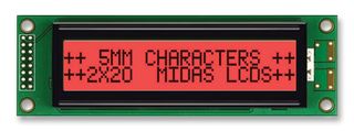 MIDAS DISPLAYS MC22005A6W-FPTLR-V2