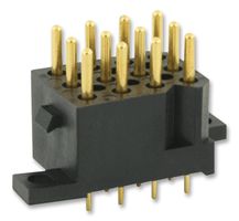 Souriau-Sunbank / Eaton Sms12Ge4 Connector, Rectangular, Plug, 12Pos, Pcb