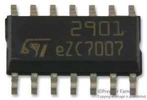 Stmicroelectronics Lm2901Dt Comparator, Quad, 1.3Us, Soic-14