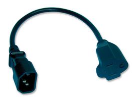 Multicomp Spc19905 Power Cord, Nema5-15R/iec, 1Ft, 10A, Blk