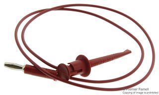 Pomona 4650-24-2 Test Lead, Red, 610Mm, 300V, 5A