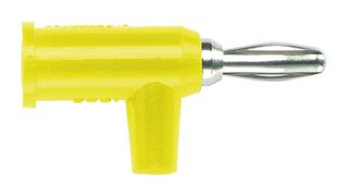 Pomona 1825-4 Banana Plug, Stackup, 15A, Screw, Yellow