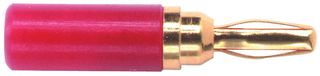 Pomona 3690-2 Banana Plug, Miniature, 5A, Solder, Red