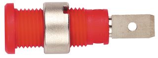 Pomona 72922-2 Test Jack, 2Mm, 10A, Solder, Red