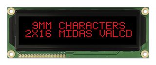 MIDAS DISPLAYS MC21609A12W-VNMLR