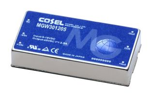 Cosel Mgw301212 Dc-Dc Converter, 12V/-12V, 1.25A