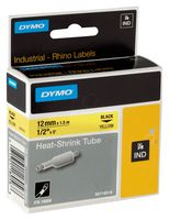 Dymo 18056 Tubing, Heat Shrink, 12Mmx1.5M, Yl