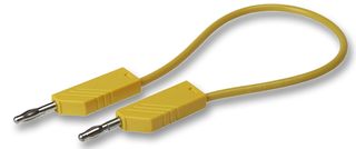 Hirschmann Test And Measurement 934062103 Test Lead, Yellow, 1M, 60V, 16A