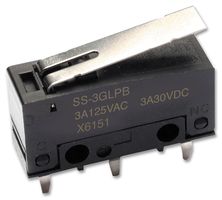 Omron Electronic Components Ss-3Gl13P Microswitch, Subminiature