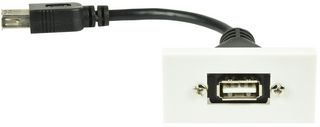 Av:link 122.530Uk Wall Plate Module, Usb 2.0, 50Mm X 25Mm