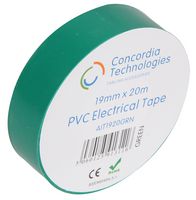 Concordia Technologies Ait1920Grn Insulating Tape Green 19Mmx20M