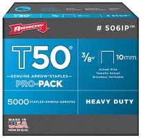 Arrow Fastener 506Ip T50 3/8 Staple Pack -  10 Mm (Pk 5000)