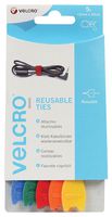 Velcro 60250 Adjustable Ties, 12X200Mm (5 Colour) 5Pk