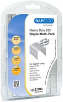 Rapesco 1246 Staples 923 Selection Pack 8-13Mm, X3200