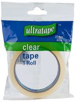 Ultratape Rt03262566 Clear Tape 25Mm X 66M