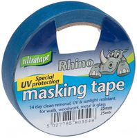 Ultratape 00702525Ul Blue Uv Resistant Tape 25Mm X 25M Roll