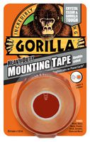 Gorilla 3044101 Double Sided Mounting Tape, 25Mmx1.5M