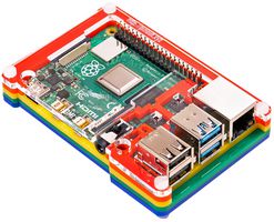 Pimoroni Pim465 Rainbow Pibow Coupe 4 Case For Pi4B