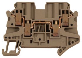 Schneider Electric Nsytrv44 Terminal Block, Din Rail, 4 Position, 26-10Awg