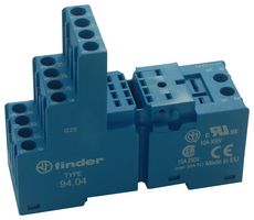 Finder 94.04. Relay Socket, 250V, 10A, Din Rail