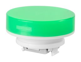 Nkk Switches At4054Fj Round Pb Cap, Switch, Polycarbonate, Grn