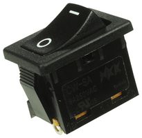 Nkk Switches Cwsa11Aan1S Switch, Rocker, Spst, 6A, 250Vac, Black