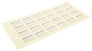 Te Connectivity Qcc311Bu Calibration Labels, Self-Lam, Vinyl, 25.4Mm W