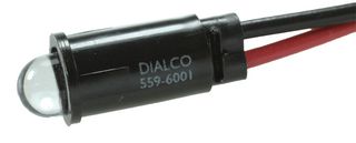 Dialight 5596001007F Panel Mount Indicator, Led, 6.35Mm, 3.6V