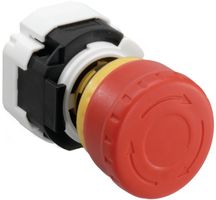 Idec Xa1E-Bv311-R Switch, Emergency Stop, 1No/1Nc, 250Vac