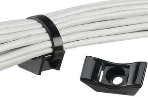 Panduit Tmeh-S10-X0. Cable Tie Mount, Screw On, 13.2Mm, Nylon, Black, Pk10