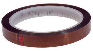 3M 5413  1 X 36 Yd Tape, Masking, Polyimide, Amber 1Inx36Yd