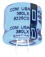 Cornell Dubilier 380Lx333M035A052 Aluminum Electrolytic Capacitor 33000Uf 35V 20%, Snap-In