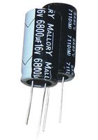 Cornell Dubilier Sk102M050St Aluminum Electrolytic Capacitor, 1000Uf, 50V, 20%, Radial