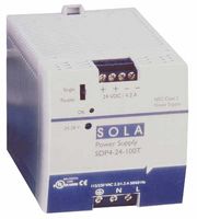 Solahd Sdp4-24-100Rt Ac-Dc Converter, Din Rail, 1 O/p, 4.2A, 24V