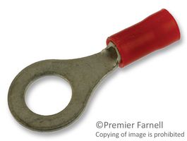 Amp - Te Connectivity 8-34150-1 Terminal, Ring Tongue, 1/4In, Crimp, Red