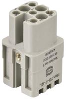 Harting 09210072732. Rectangular Insert, Power, Receptacle, 7+Pe