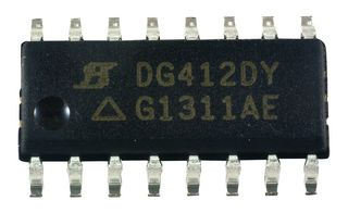 Vishay Dg412Dy-E3 Analog Switch, Quad, Spst, Soic-16