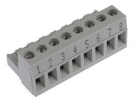 Wieland Electric 25.340.0853.0 Terminal Block Pluggable, 8 Position, 22-12Awg