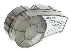 Brady 110895. Labeling Tape, 19.05Mm W X 4.88M L, Black/white, Nylon