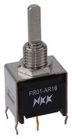 Nkk Switches Fr01Ar16Pb-W-S Switch, Rotary, 1Pole, 16 Position, 0.1A, 5V