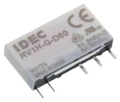 Idec Rv1H-G-D60 Relay, Spdt, 250Vac, 6A