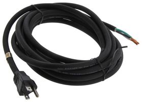 Volex 17635 Power Cord, Nema5-15P, 15Ft, 15A, Black