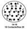 ITT CANNON KPT06B14-18P