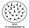 ITT CANNON KPT02E22-21PW